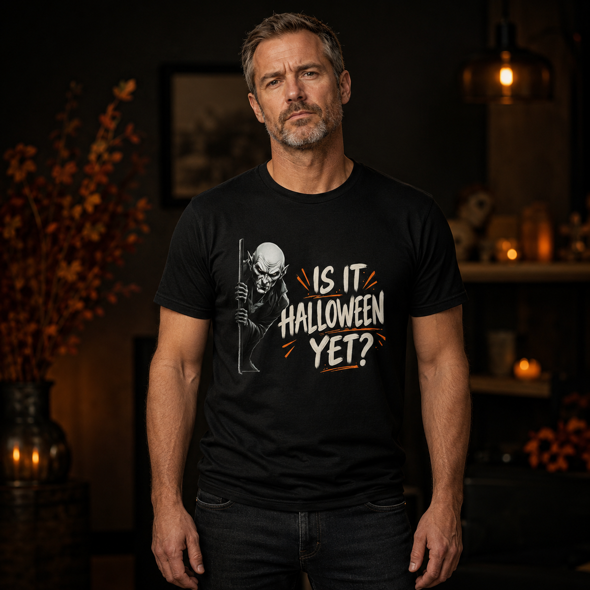 Is It Halloween Yet? Vampire T-Shirt – Funny Halloween Tee