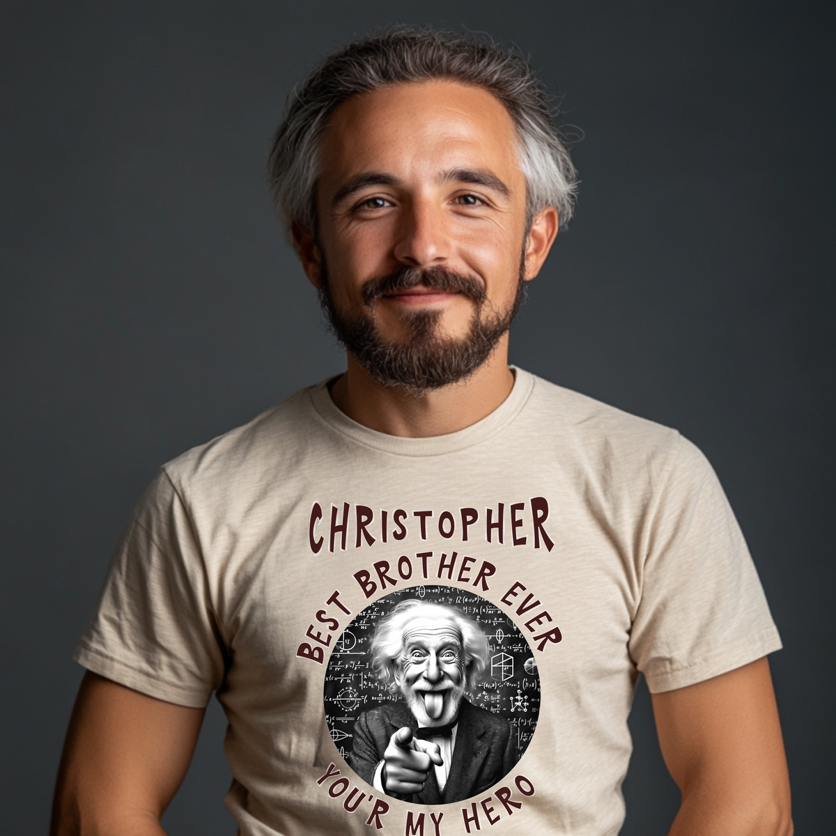 Best Brother Ever T-Shirt – You're My Hero Funny Einstein Gift for Brother Birthday or Any Occasion