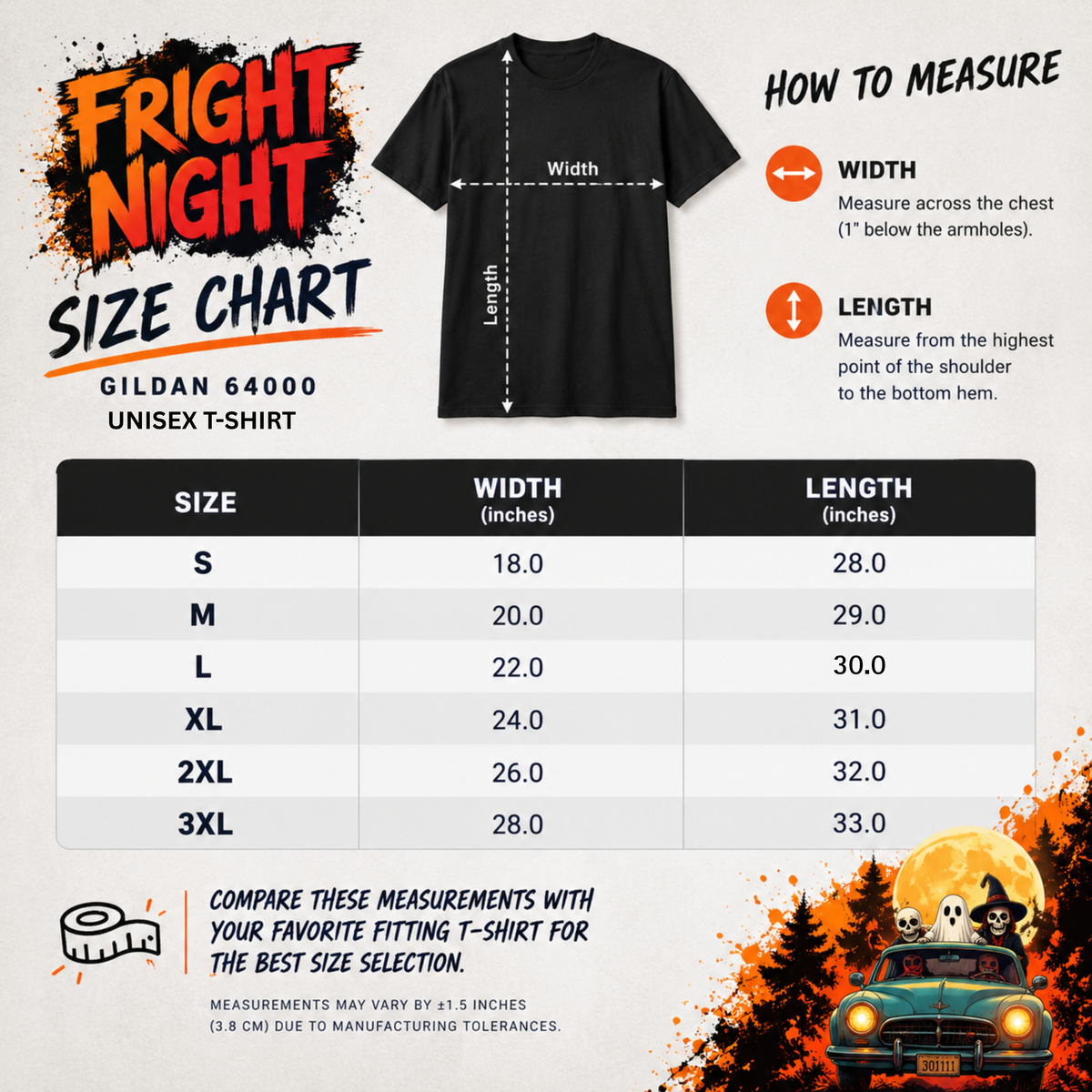 Fright Night Halloween Shirt | Spooky Ghost Tee | Retro Halloween T-Shirt | Halloween Gift
