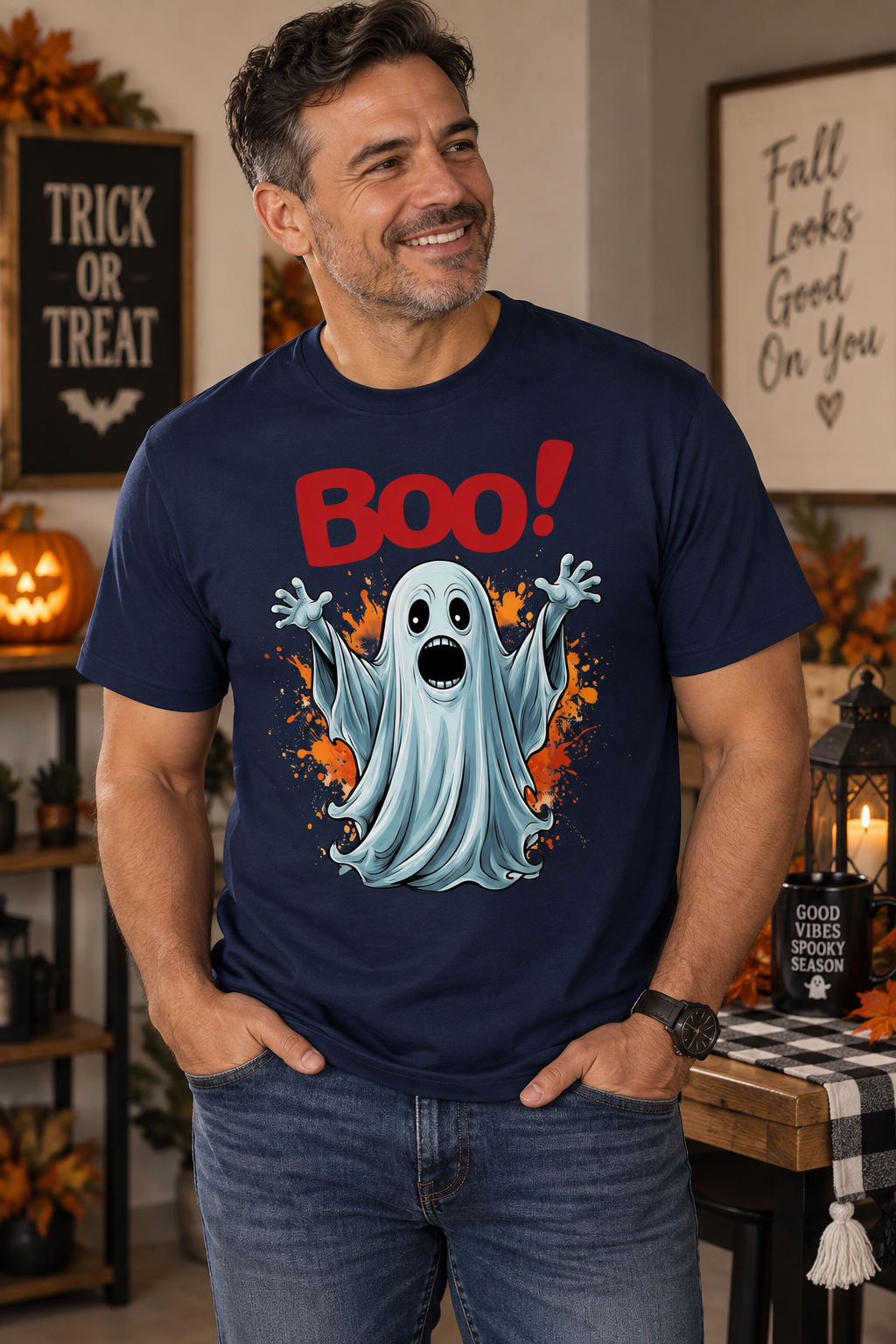 Funny Halloween Ghost Shirt | Boo Ghost T-Shirt | Spooky Season Tee | Cute Halloween Shirt | Halloween Gift