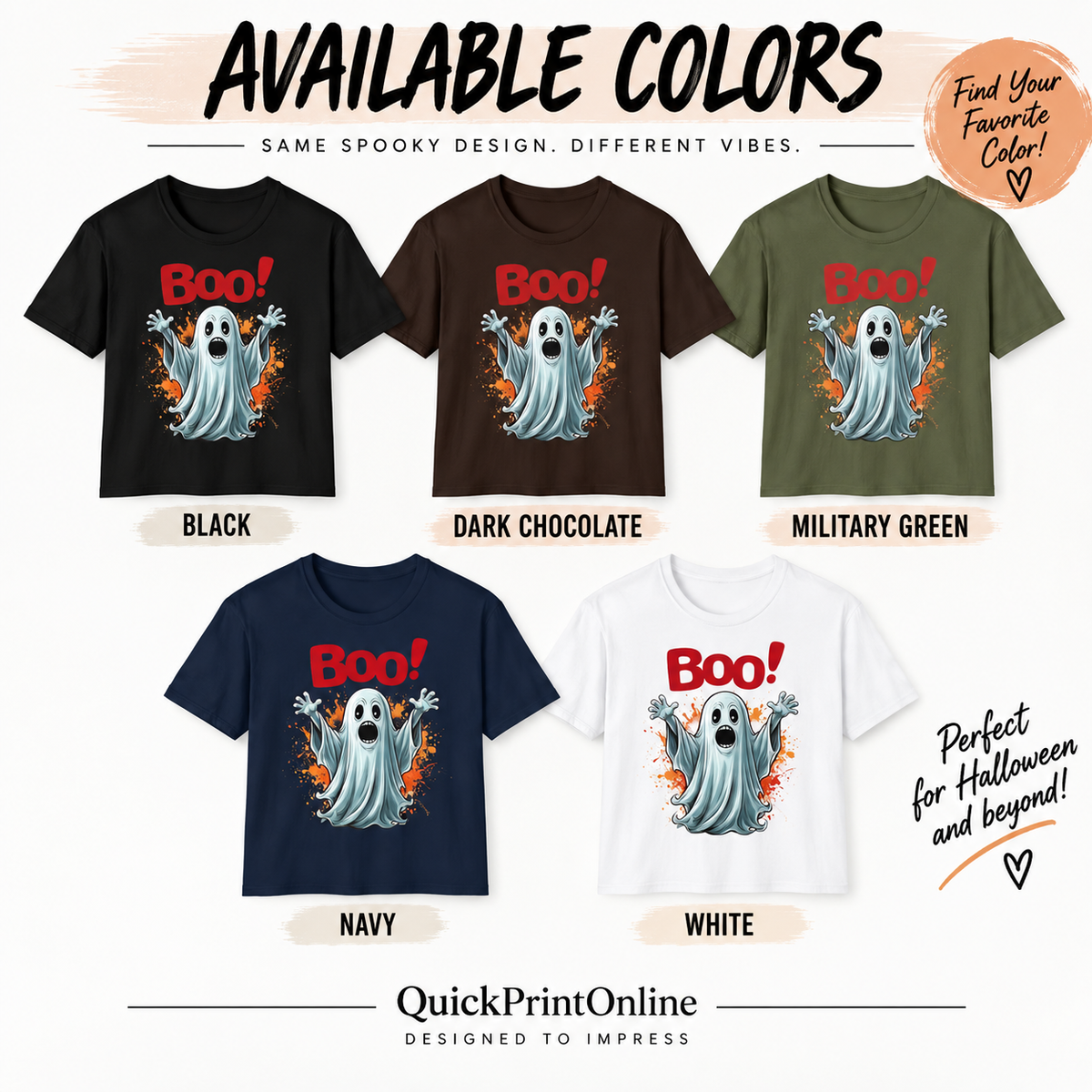 Funny Halloween Ghost Shirt | Boo Ghost T-Shirt | Spooky Season Tee | Cute Halloween Shirt | Halloween Gift