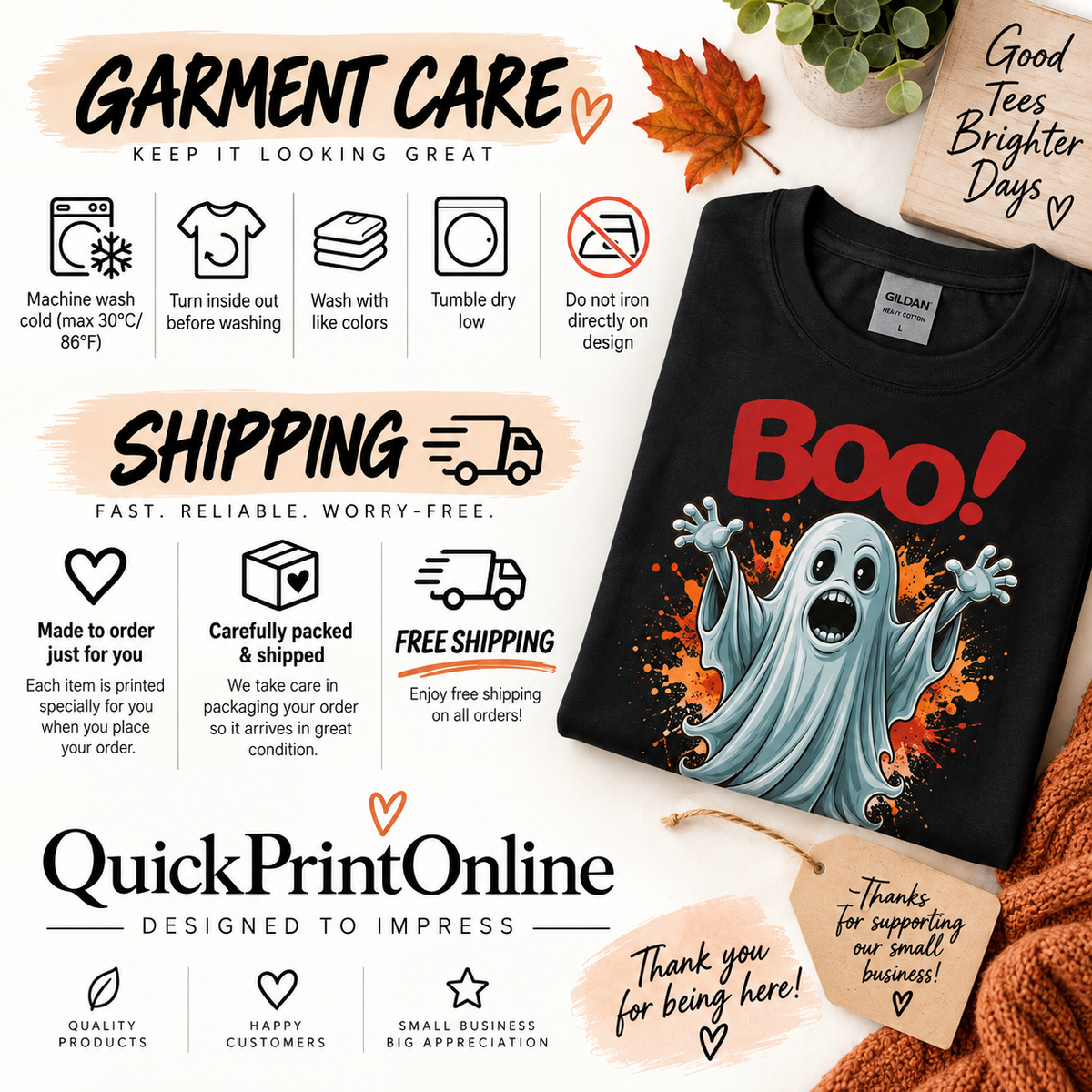 Funny Halloween Ghost Shirt | Boo Ghost T-Shirt | Spooky Season Tee | Cute Halloween Shirt | Halloween Gift