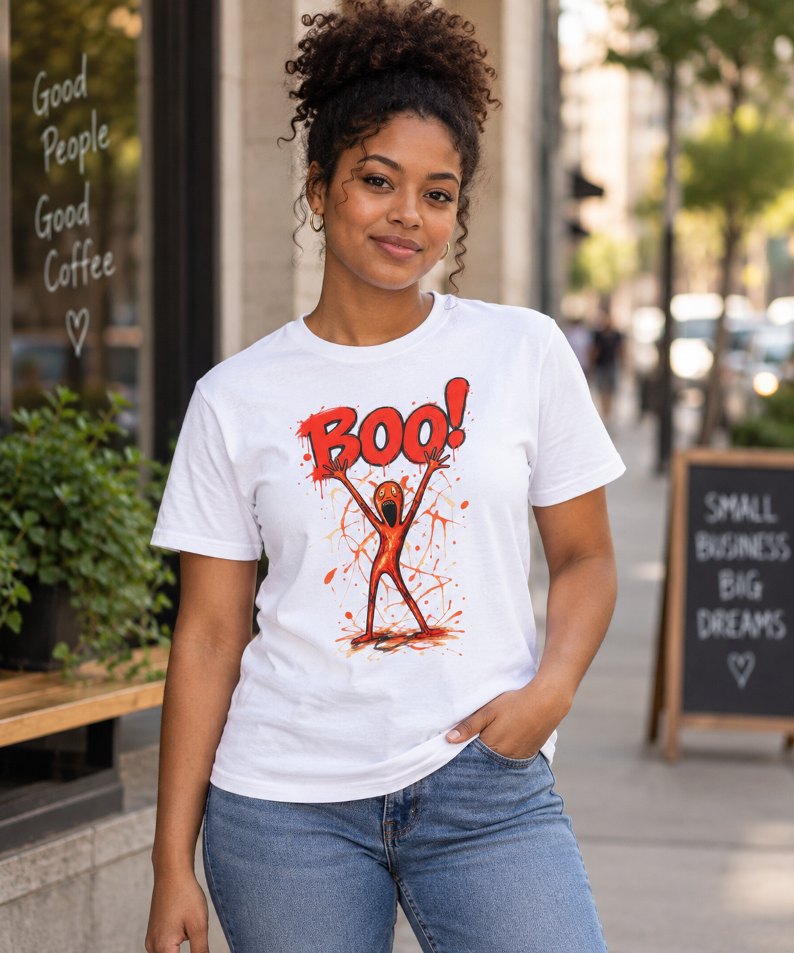 Funny Halloween Shirt, BOO Spooky T-Shirt, Halloween Graphic Tee, Cute Scary Shirt, Unisex Halloween Gift