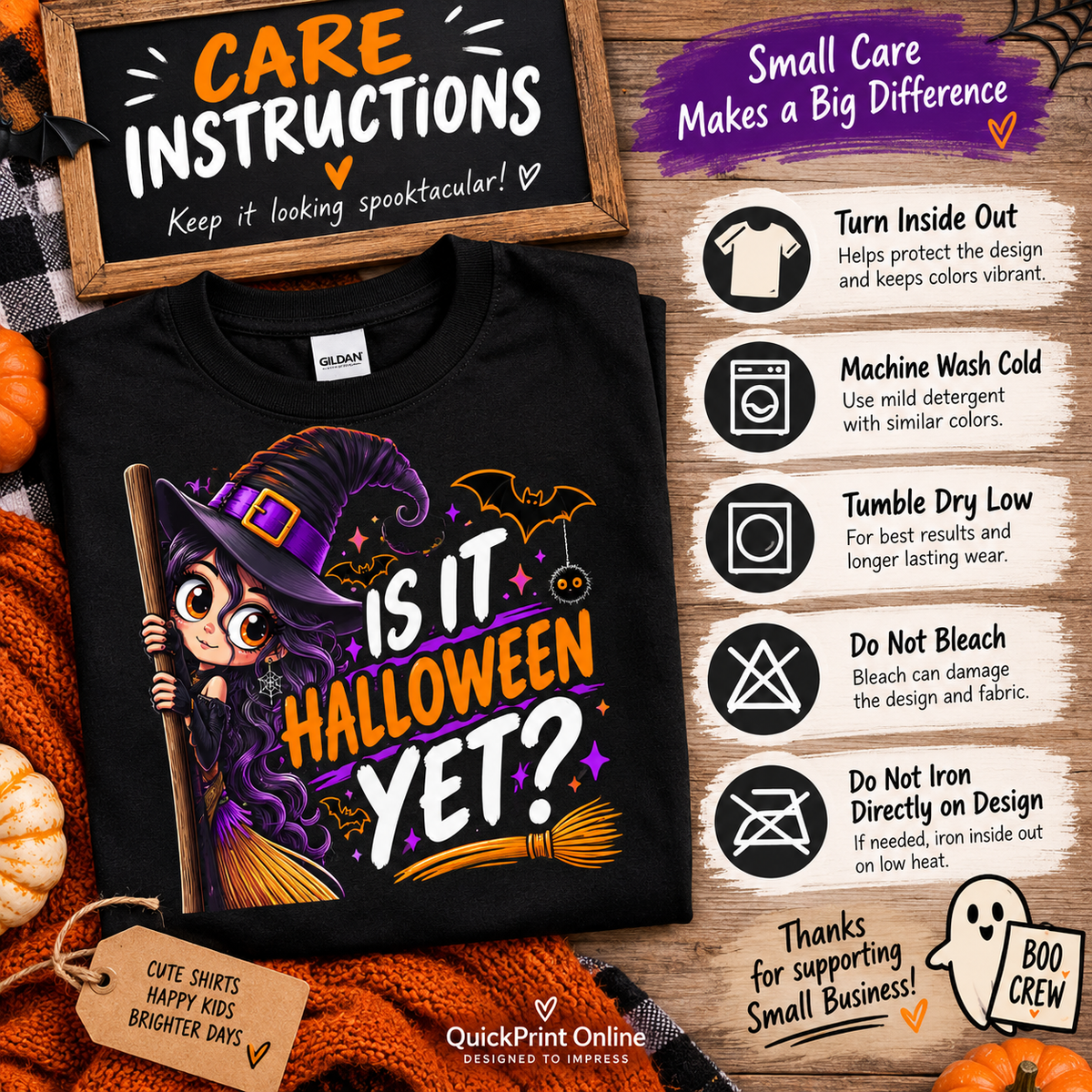 Kids Halloween Shirt | Is It Halloween Yet Witch Tee | Cute Halloween Shirt for Girls | Trick or Treat Kids Tee | Halloween Gift