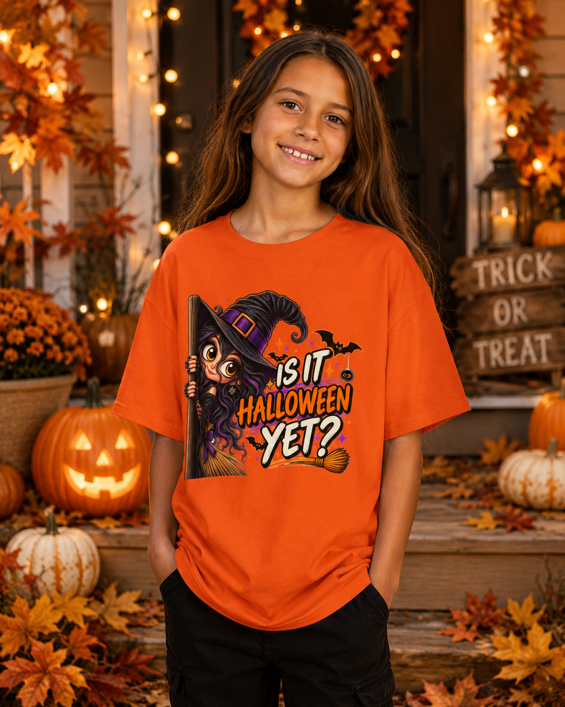 Kids Halloween Shirt | Is It Halloween Yet Witch Tee | Cute Halloween Shirt for Girls | Trick or Treat Kids Tee | Halloween Gift