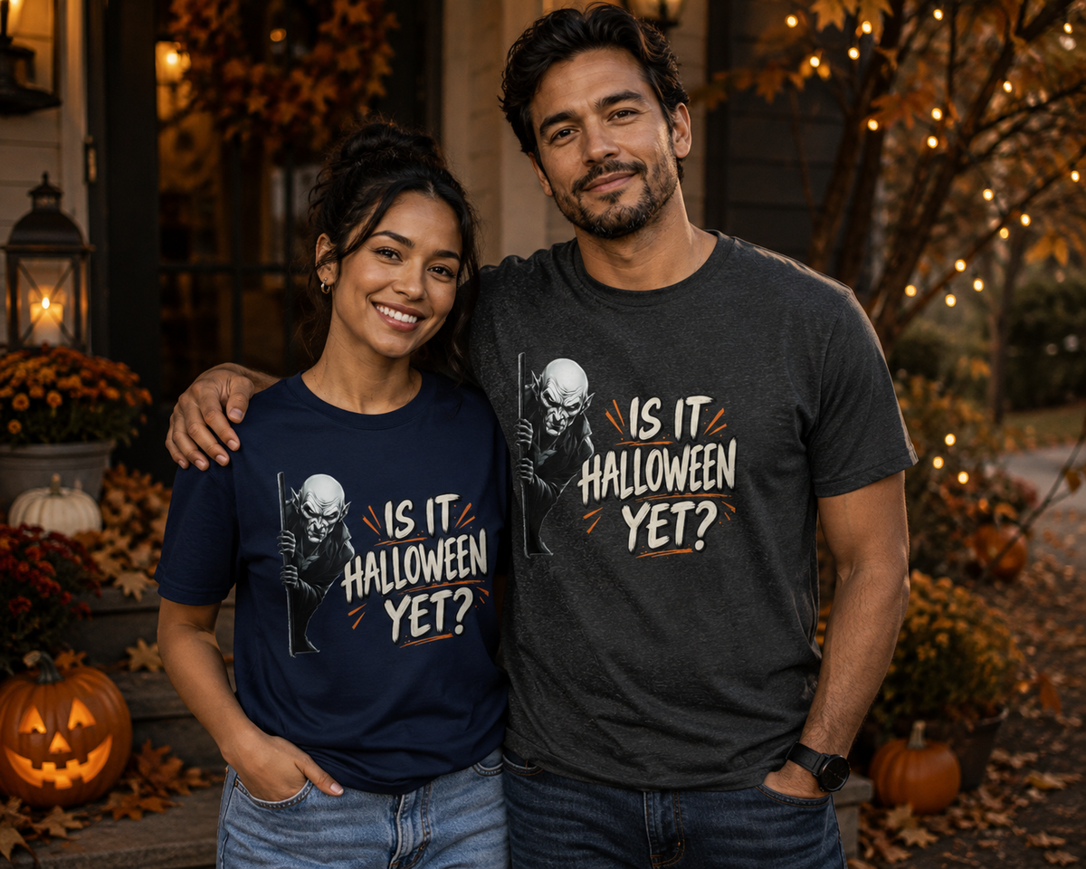 Is It Halloween Yet? Vampire T-Shirt – Funny Halloween Tee