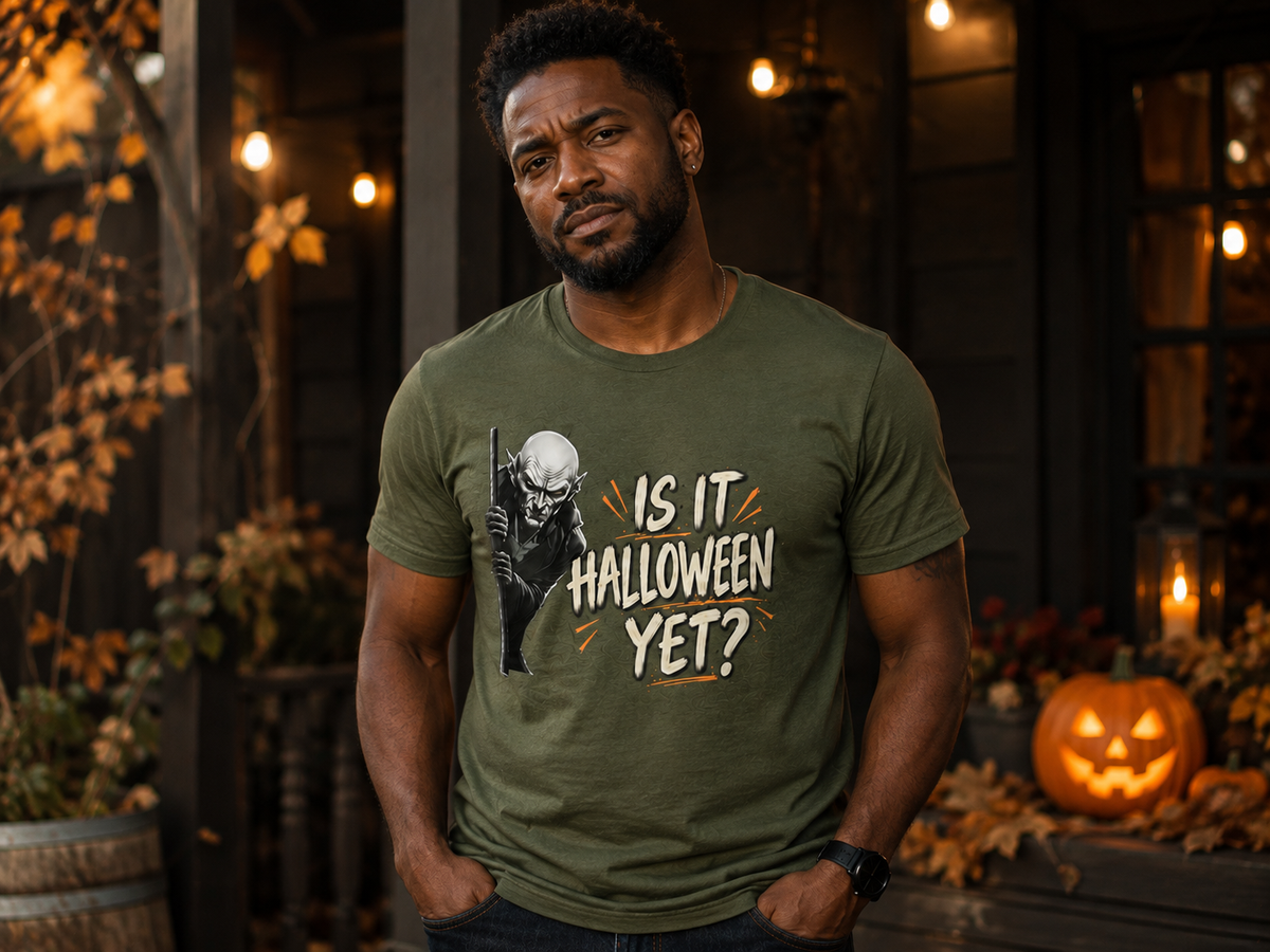 Is It Halloween Yet? Vampire T-Shirt – Funny Halloween Tee