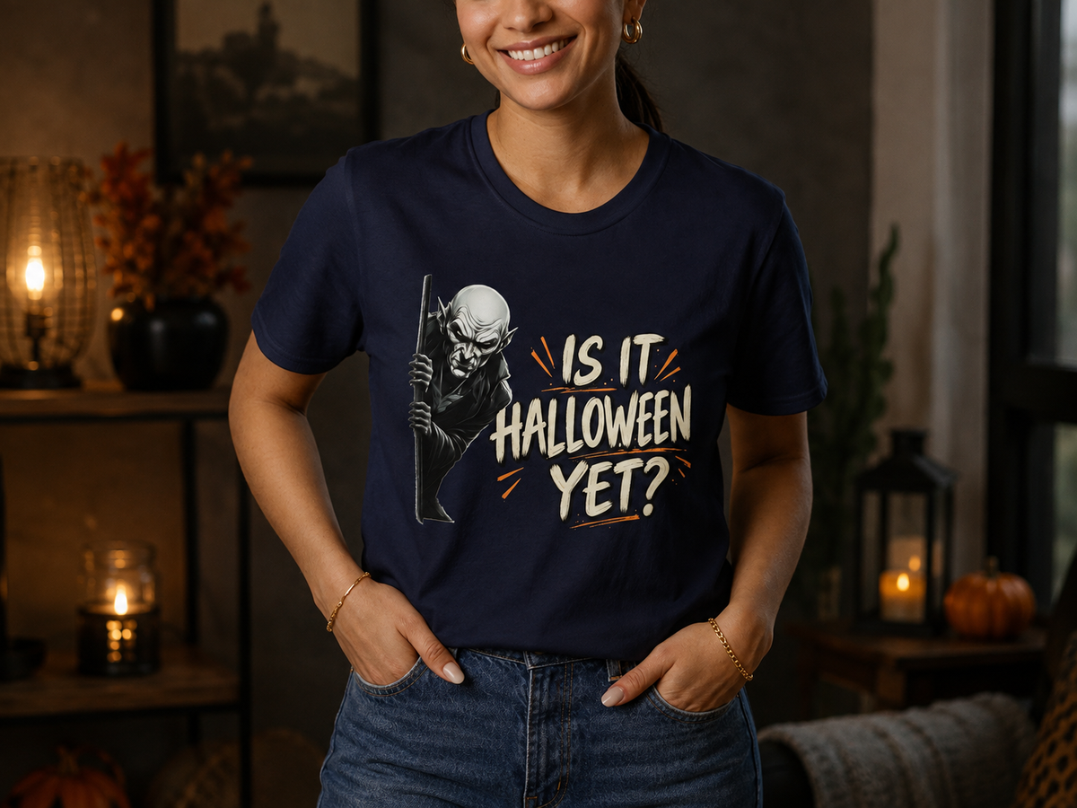 Is It Halloween Yet? Vampire T-Shirt – Funny Halloween Tee