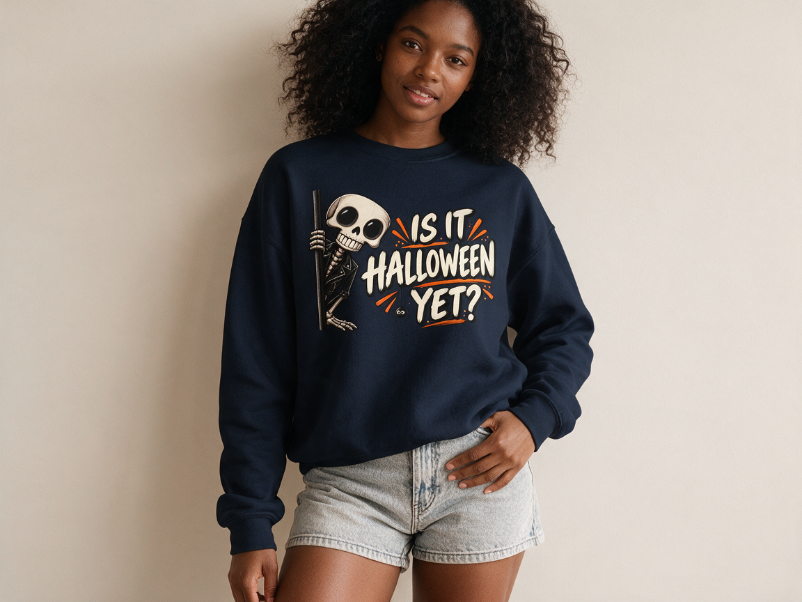 Is It Halloween Yet? Skeleton Sweatshirt – Halloween Crewneck