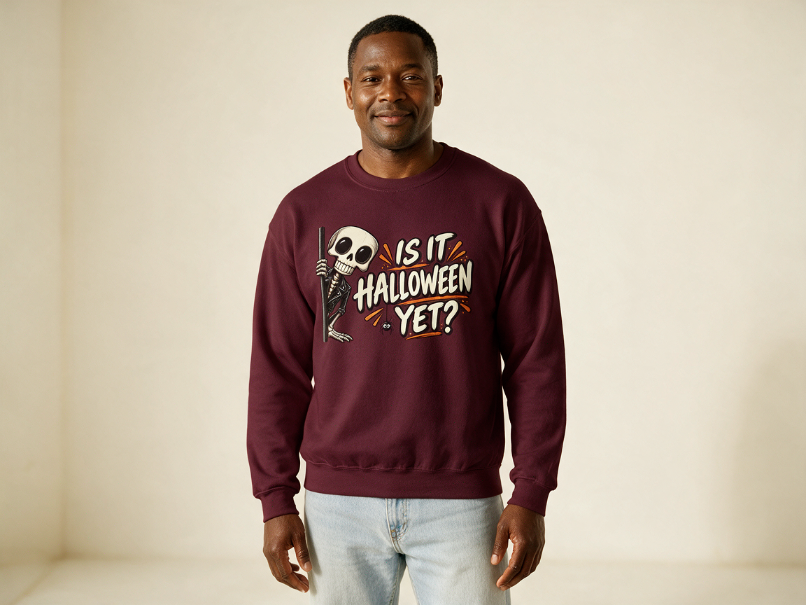 Is It Halloween Yet? Skeleton Sweatshirt – Halloween Crewneck