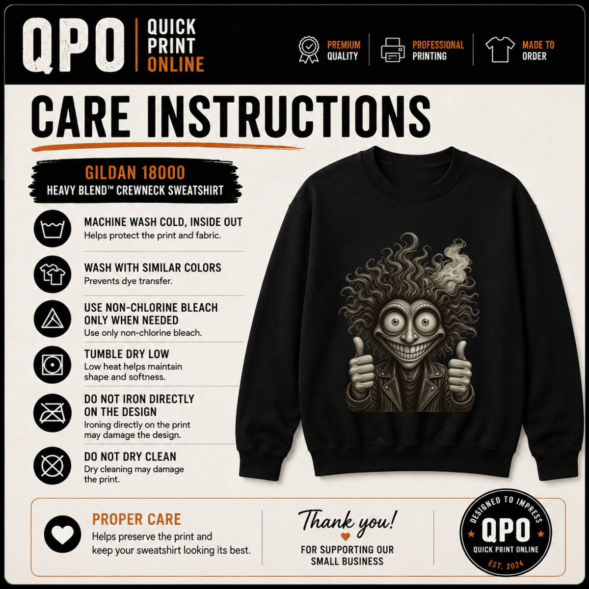 Grinning Monster Halloween Sweatshirt – Creepy Funny Crewneck